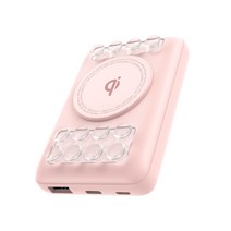 UM2 흡착 무선 충전 보조배터리 10000mAh, 핑크, UMPB-20WPD
