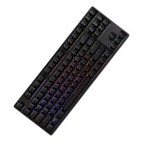 몬스타기어 RGB 후아노축 퀵스왑 기계식 키보드 갈축, 블랙, 닌자87PRO, 텐키리스