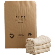 수면공감 에코데이즈 타월 140g 30수 코마사, 베이지, 3개