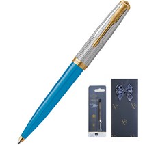 파카 51 프리미엄 터쿼이즈 GT 볼펜 + 볼펜심, 더쿼이즈, 1세트