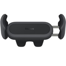 베이스어스 스틸캐논2 송풍구형 차량용 거치대, 블랙, 1개