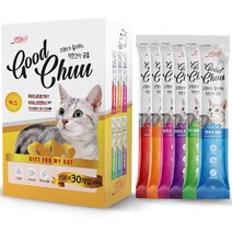 굿츄 고양이 간식 15g x 30p, 믹스, 3개