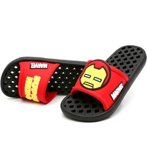 마블 아동용 CH 아이언맨 입체패드 욕실화 RED, 1개