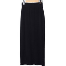 시크블랙 클리어 밴딩 롱 스커트 cpsk4815k28