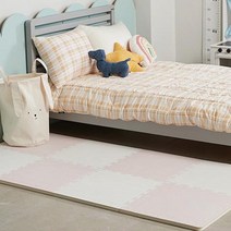 따사룸 PE 유아퍼즐매트 100 x 100 x 4 cm, 벚꽃 핑크, 4개