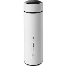 에스테반호프 온도계 스마트텀블러, 퓨어 화이트, 500ml