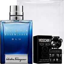 페레가모 아쿠아 에센셜 블루 뿌르 옴므 EDT 50ml + 모스키노 토이보이 미니 박스 세트, 1세트