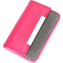민코 대용량 명합지갑 카드케이스 M7, 로즈레드(M758), 1개