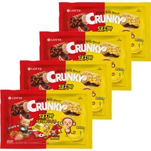 크런키 돼지에바나나 초코바, 377g, 4개