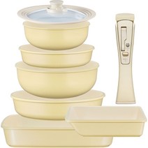 로이첸 인덕션 IH 쿡웨어 비스포크팬 풀세트 8종, 치즈옐로우