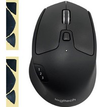 로지텍 M720 Triathlon 멀티 컴퓨터 무선 마우스 M-R0062 + 마우스 피트 2p, M-R0062(마우스), 블랙(마우스)