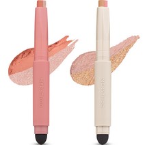 메리쏘드 투톤 섀도우 0.9g x 2종 세트, 스탈릿코랄+글리터탭, 1세트