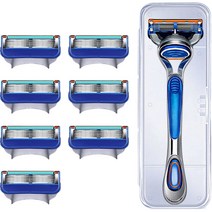 신신살롱 깔끔한 면도 심플 면도기 본품 + 면도날 8p 세트, 8개입, 1세트