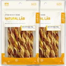 네츄럴랩 치즈말이 강아지간식, 닭 + 오리가슴살, 100g, 2개