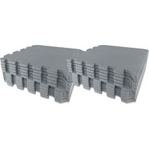 손할매 어린이안전인증 12mm 놀이방 무지 퍼즐매트, 20장, 그레이+그레이
