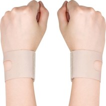 쿼르디 얇은 손목 보호대 베이지 M, 2개