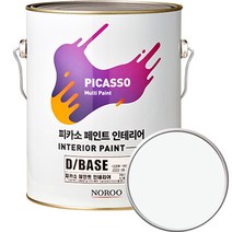 노루페인트 피카소 페인트 인테리어 4L, 퓨어화이트(DP0010)