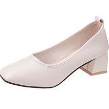 엘쏘 베이직 펌프스 레더 미들힐