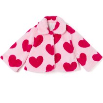 오즈키즈 여아용 내사랑 내곁에 퍼 코트