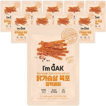 아임닭 닭가슴살 육포 갈릭페퍼, 10개, 30g