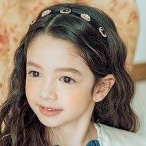 채니봉봉 여아용 루스 벨벳 슬림 헤어밴드
