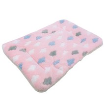 부투펫 포근 사각 따뜻한 펫 쿠션, 핑크구름