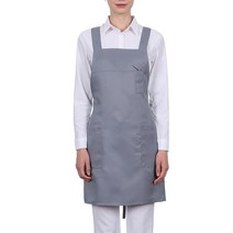 웰프런 H형 포켓장식 앞치마, 그레이, 2개