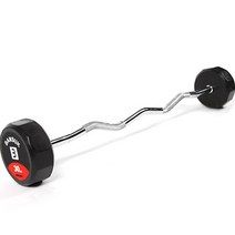 반석스포츠 고정바벨 컬바 30kg, 블랙 + 그레이, 1개