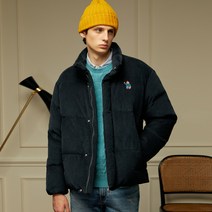 헤지스 남성용 패딩턴 캐릭터자수 구스다운 패딩점퍼