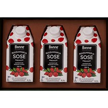 본네 로즈힙 퓨레 주스선물세트, 3개, 500ml