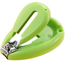 더리빙 유아용 전용 손톱깎이, 그린, 1개