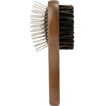 더베네펫 반려동물 프리미엄 우드 브리슬 양면 브러쉬 44 x 56 x 138 mm AVW-3006, 혼합색상, 1개