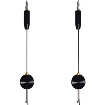 캔디 슬림 천장걸이, 블랙, 2개