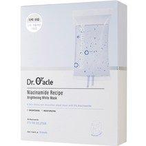 닥터오라클 나이아신아마이드 레시피 브라이트닝 화이트 마스크팩 25ml, 10개입, 1개