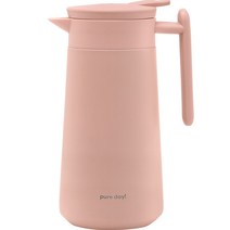 네이쳐리빙 퓨어데일 스텐304 보온보냉 주전자 물병, 800ml, 핑크