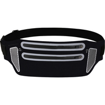 오손 경량 방수 스포츠 힙색, 블랙