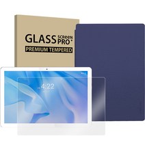 태클라스트코리아 APEX 태블릿PC P20HD gen2 + 강화유리필름 + 케이스 세트, Wi-Fi, 64GB, 그레이(태블릿PC), 블루(케이스)