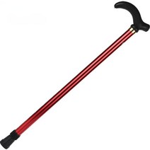 오가니코 미끄럼방지 노인 2단 지팡이, 레드, 1개