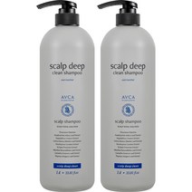 아브카 두피 딥 클린 대용량 쿨 멘솔 샴푸, 1000ml, 2개