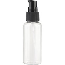 에센스 플라스틱 용기 50ml, 20개, 투명 + 블랙