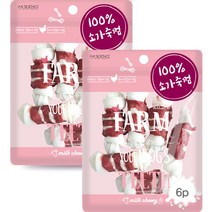 팜레시피 반려견 말이 츄잉껌 40g x 6p, 2개, 소고기 + 연어 혼합맛
