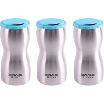 키친아트 주노 스테인레스 냉장고 물병 3p, 혼합색상, 1L