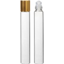 롤온 향수 용기 10ml, 25개, 골드(캡) + 투명(용기)