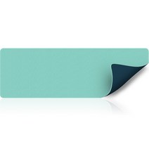 큐센 인조가죽 양면 데스크 장패드 DP-1200, Mint + Navy, 1개