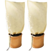 지앤비 텃밭 겨울 냉해방지 식물덮개 화분커버 보온용 월동부직포 2p, 베이지