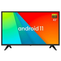 아이사 FHD D LED 안드로이드 11 구글 스마트 TV, 고객직접설치, 스탠드형, 109cm, D-43FD AI