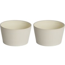 윤도자기 차곡 면기, 아이보리, 2개