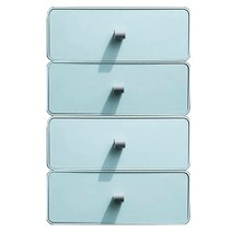 이사벨홈 무지개 책상 정리 서랍 4단, 블루, 4개