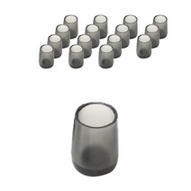 체어서퍼 얇은의자 다리용 미끄럼방지 바닥 스크래치 방지 논슬립 원형 패드 S, 블랙투명, 16개