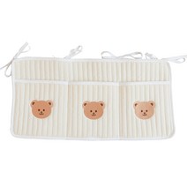 반데어 유아용 침대 기저귀 수납 걸이, 3포켓(베어)